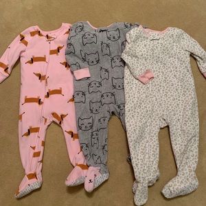 Cat and Puppy Fleece Footies